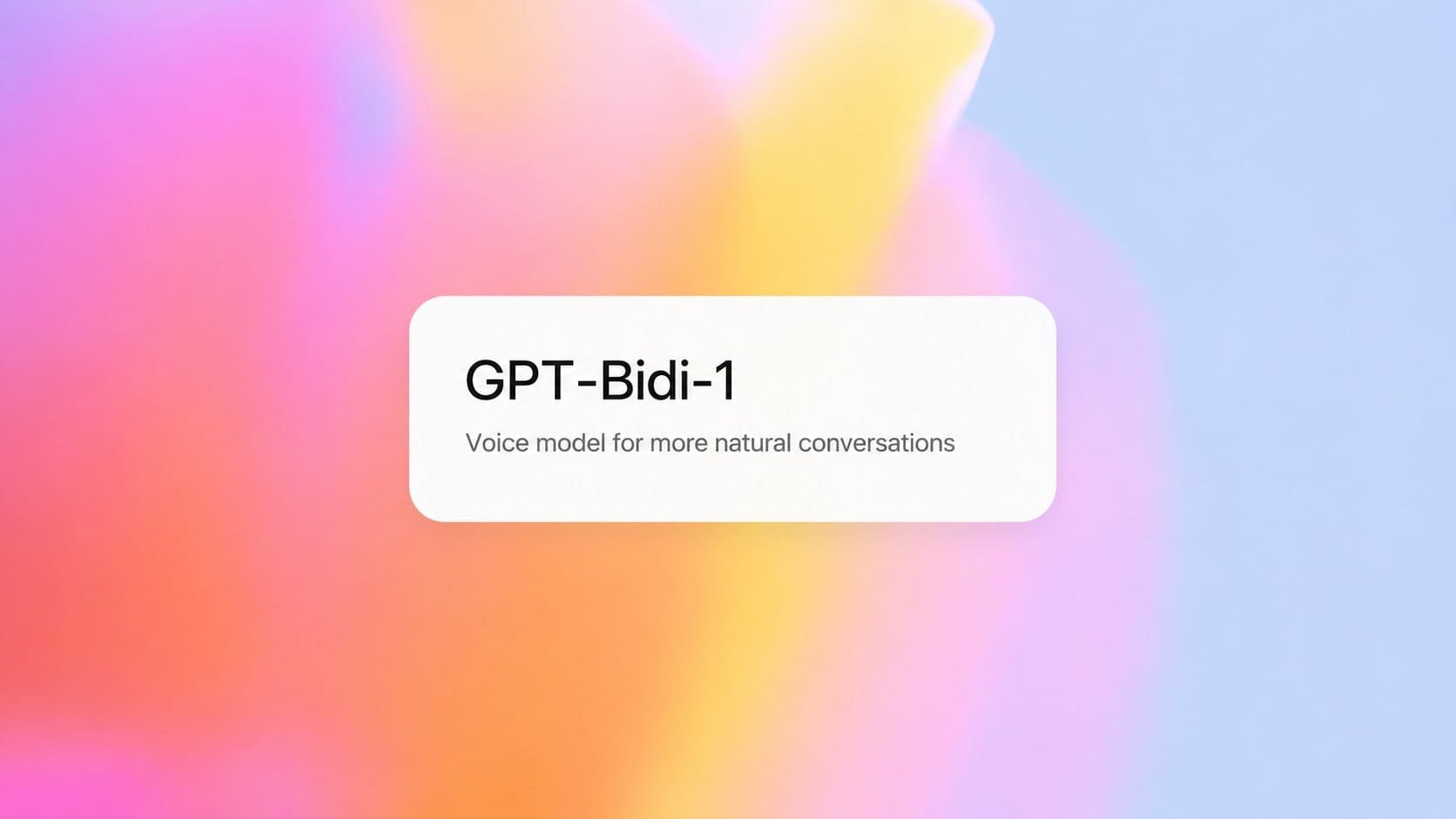 OpenAI Bidi